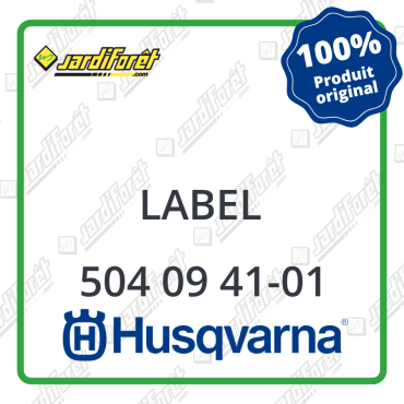 Label Husqvarna - 504 09 41-01