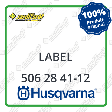 Label Husqvarna - 506 28 41-12