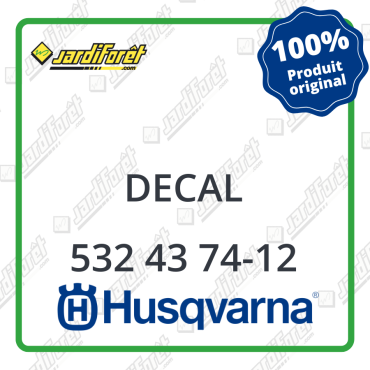 Decal Husqvarna - 532 43 74-12