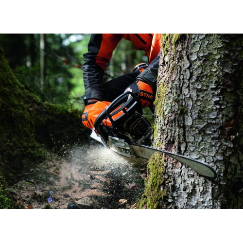 STIHL MS 400 montée avec guide chaine rollo 45cm