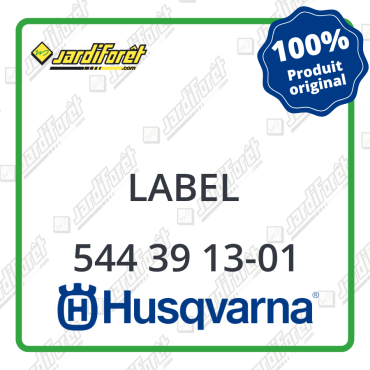 Label Husqvarna - 544 39 13-01