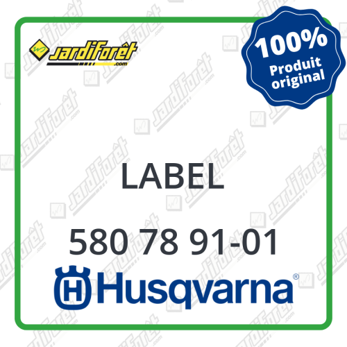 Label Husqvarna - 580 78 91-01