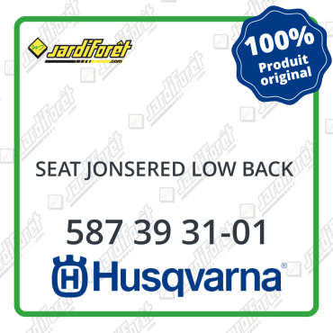 Seat jonsered low back Husqvarna - 587 39 31-01