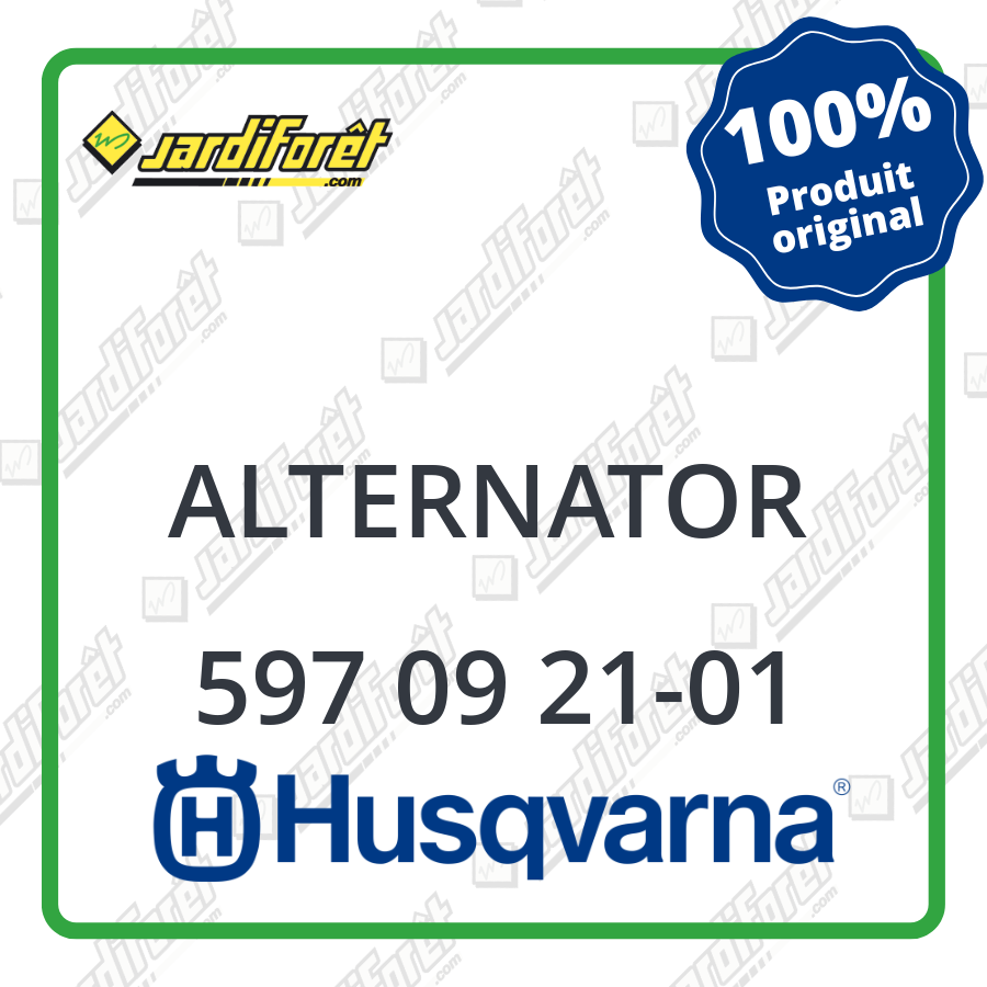 Alternator Husqvarna 597 09 2101 Jardiforêt
