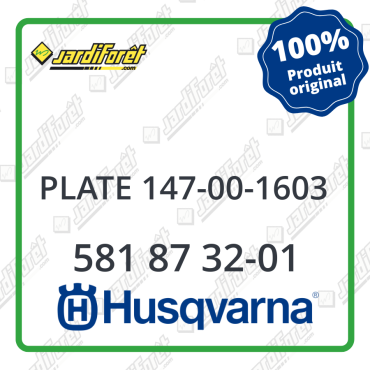 Plate 147-00-1603 Husqvarna - 581 87 32-01