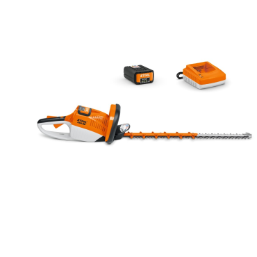 Taille-haies à batterie Stihl HSA 86 avec une batterie AP100 et un chargeur AL300
