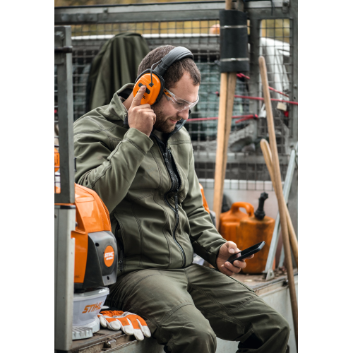 casque de protection auditive STIHL bluetooth avec connexion au téléphone