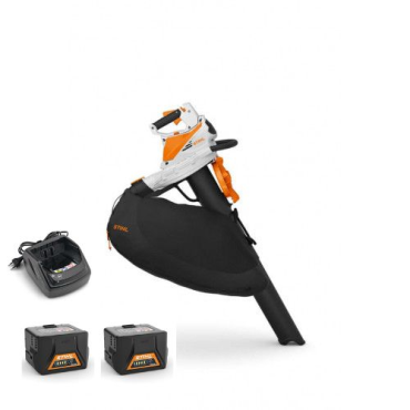 Aspiro-Souffleur broyeur SHA 56 à batterie STIHL + 2 X AK20 + AL101