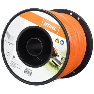 Fil carré Stihl pour débroussailleuse 2.4 mm orange