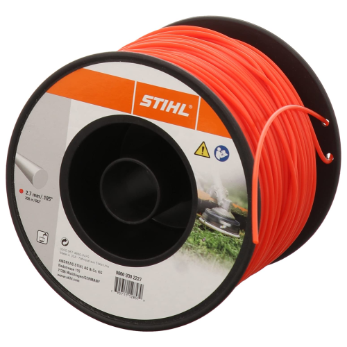 Fil rond silencieux Stihl pour débroussailleuse 2.7 mm rouge