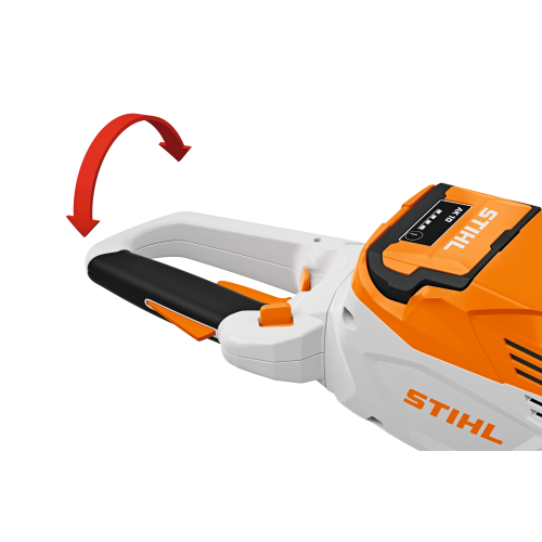 Poignée pivotante sur le taille haie HSA 100 STIHL