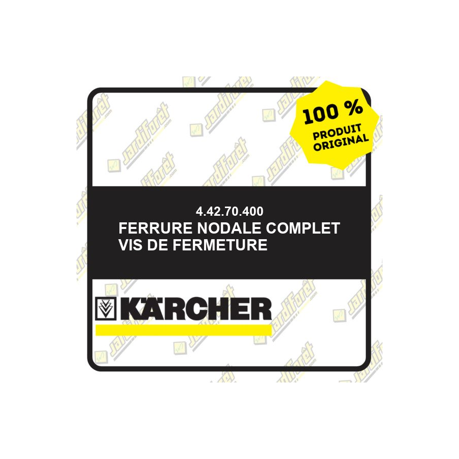 Vis Ferrure Ferrure nodale complet vis de fermeture Karcher 44270400 | Jardiforêt