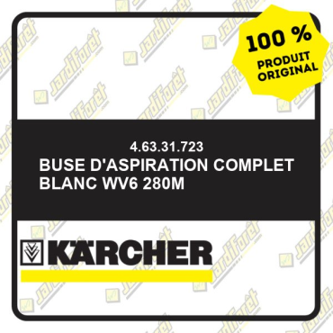 Buse d'aspiration complet blanc WV6 280m 46331723 Karcher