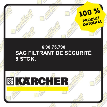 Sac filtrant de sécurité 5 Stck. 69075790 Karcher