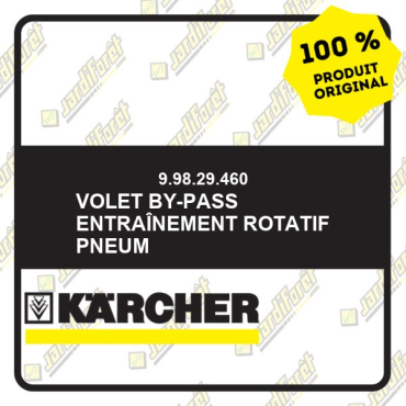 Volet by-pass entraînement rotatif pneum 99829460 Karcher