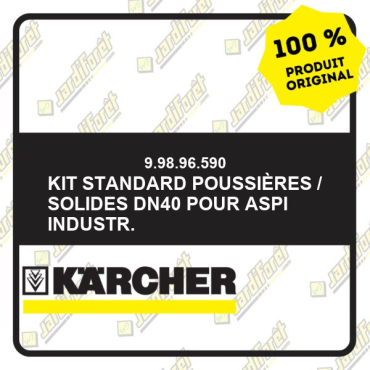Kit standard poussières / solides DN40 pour aspi industr. 99896590 Karcher