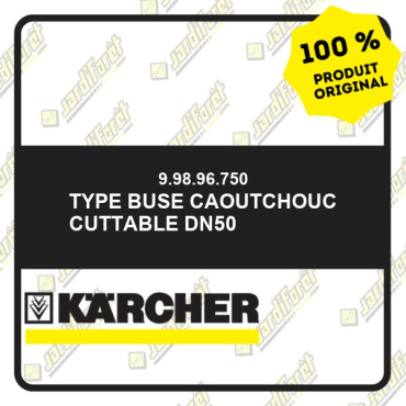 Type buse caoutchouc cuttable DN50 99896750 Karcher