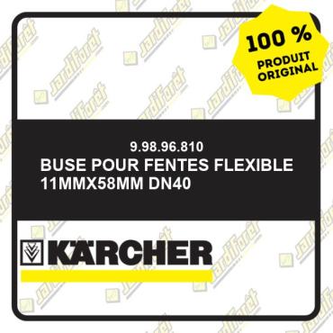 Buse pour fentes flexible 11mmx58mm DN40 99896810 Karcher