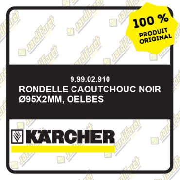 Rondelle caoutchouc noir Ø95x2mm