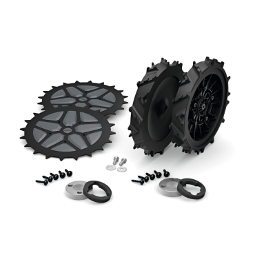 Kit roues terrain en pente pour robot tondeuse STIHL IMOW avec crampons métaliques