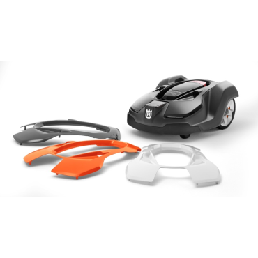 Coque supérieure robot tondeuse husqvarna 450 gris anthracite - orange - blanche
