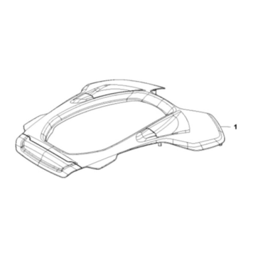 Coque supérieure HUSQVARNA 450 orange