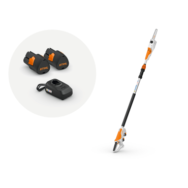 Pack HTA 30 + 2 AS2 + ALS31 Stihl Élagueuse sur perche à batterie