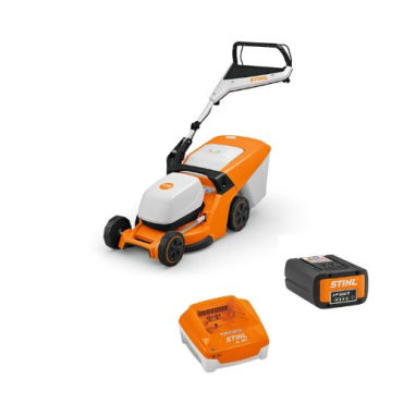 Pack tondeuse à batterie STIHL RMA 443 PV + AP300S + AL301