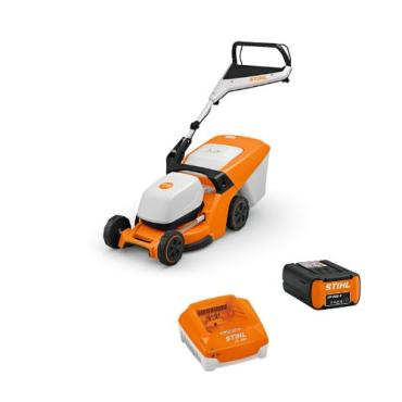 Pack tondeuse à batterie STIHL RMA 443 PV + AP200S + AL301