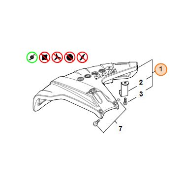 CAPOT OUTIL FIL STIHL - 4147 710 8100 - Jardiforet