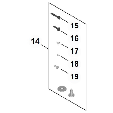 Jeu de pièces de vis pour ASA 130 / 140 - Jardiforet