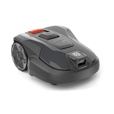 Robot tondeuse HUSQVARNA 312 V sans fils avec caméra intelligente.