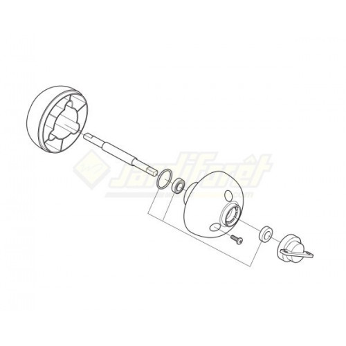 Kit roue arrière complète Automower 305 et 308 HUSQVARNA 578 27 51 03
