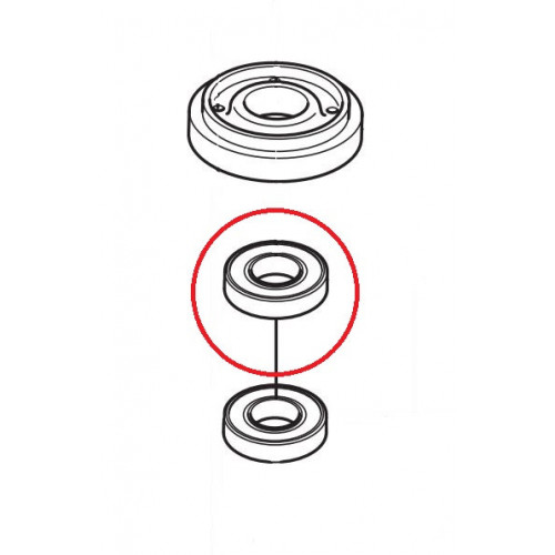 Roulement plateau de coupe Automower HUSQVARNA 535 07 57 03
