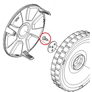Vis de fixation de roue Automower 305 et 308 HUSQVARNA 576 21 39 02