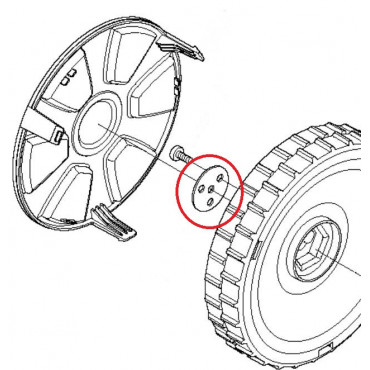 Rondelle de fixation 3 trous Automower 305 et 308 HUSQVARNA 577 09 32 01