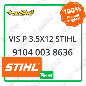 Vis p 3.5x12 stihl STIHL référence 9104 003 8636
