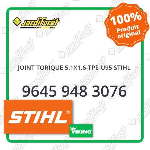 Joint torique 5.1x1.6-tpe-u95 stihl STIHL référence 9645 948 3076