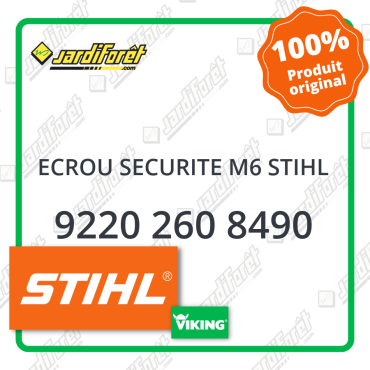 Ecrou securite m6 stihl STIHL référence 9220 260 8490