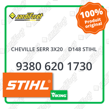 Cheville serr 3x20    d148 stihl STIHL référence 9380 620 1730