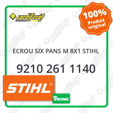 Ecrou six pans m 8x1 stihl STIHL référence 9210 261 1140