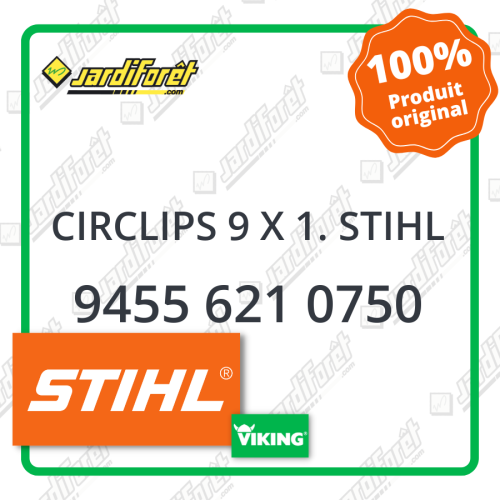 Circlips 9 x 1. stihl STIHL référence 9455 621 0750