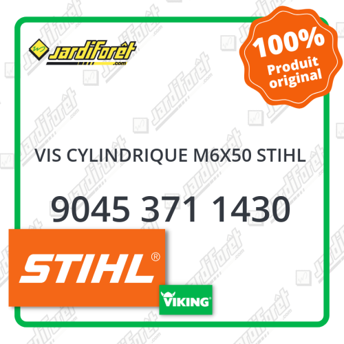 Vis cylindrique m6x50 stihl STIHL référence 9045 371 1430