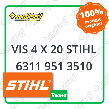 Vis 4 x 20 stihl STIHL référence 6311 951 3510