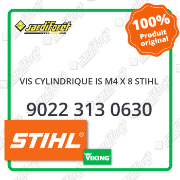 Vis cylindrique is m4 x 8 stihl STIHL référence 9022 313 0630
