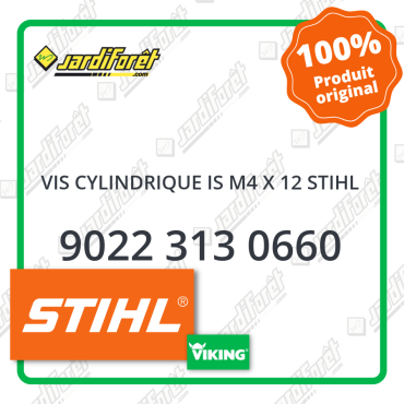 Vis cylindrique is m4 x 12 stihl STIHL référence 9022 313 0660
