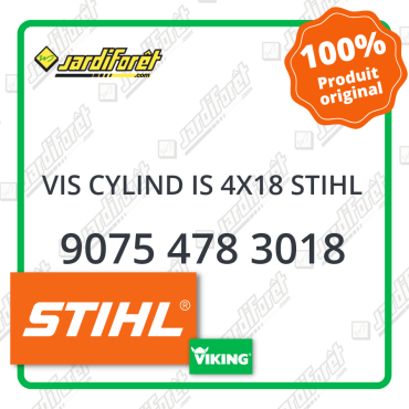 Vis cylind is 4x18 stihl STIHL référence 9075 478 3018