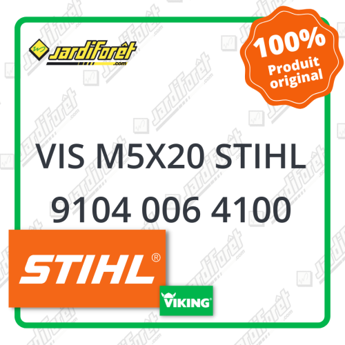 Vis m5x20 stihl STIHL référence 9104 006 4100