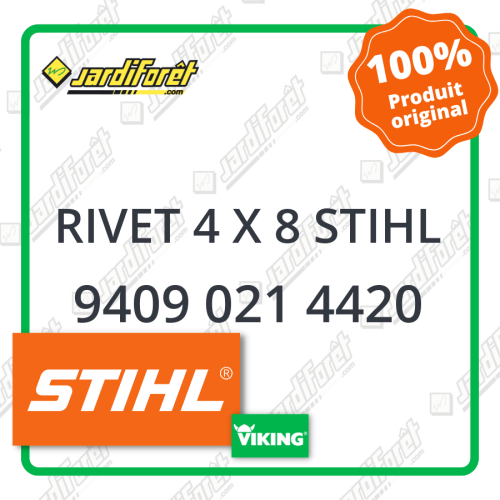 Rivet 4 x 8 stihl STIHL référence 9409 021 4420
