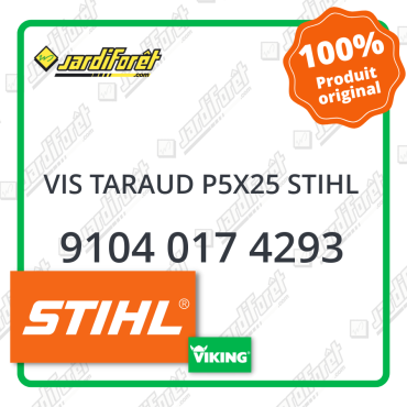 Vis taraud p5x25 stihl STIHL référence 9104 017 4293